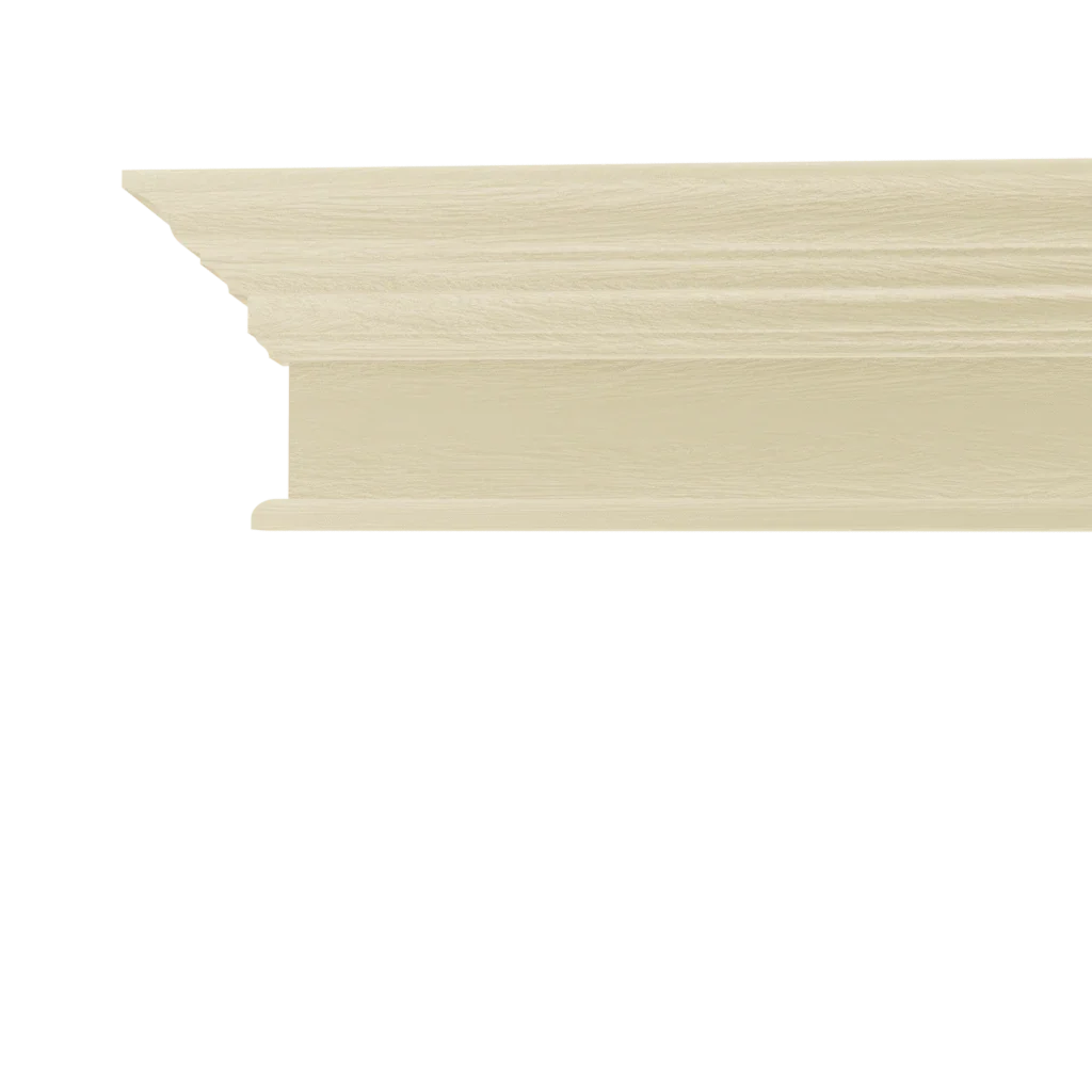 Crown Front Entablature (White Oak) (Single Door) - Image 2