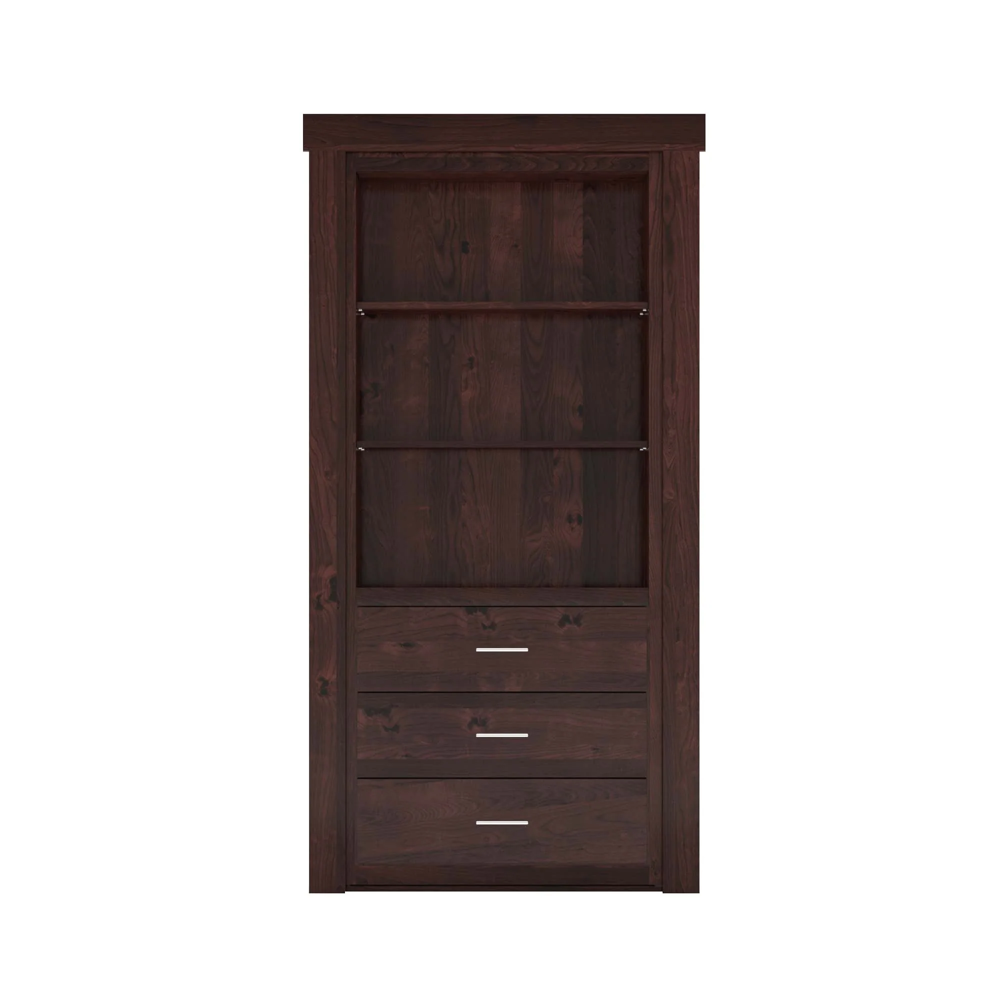 Hidden Flush Mount Knotty Alder Dresser Door - Image 3