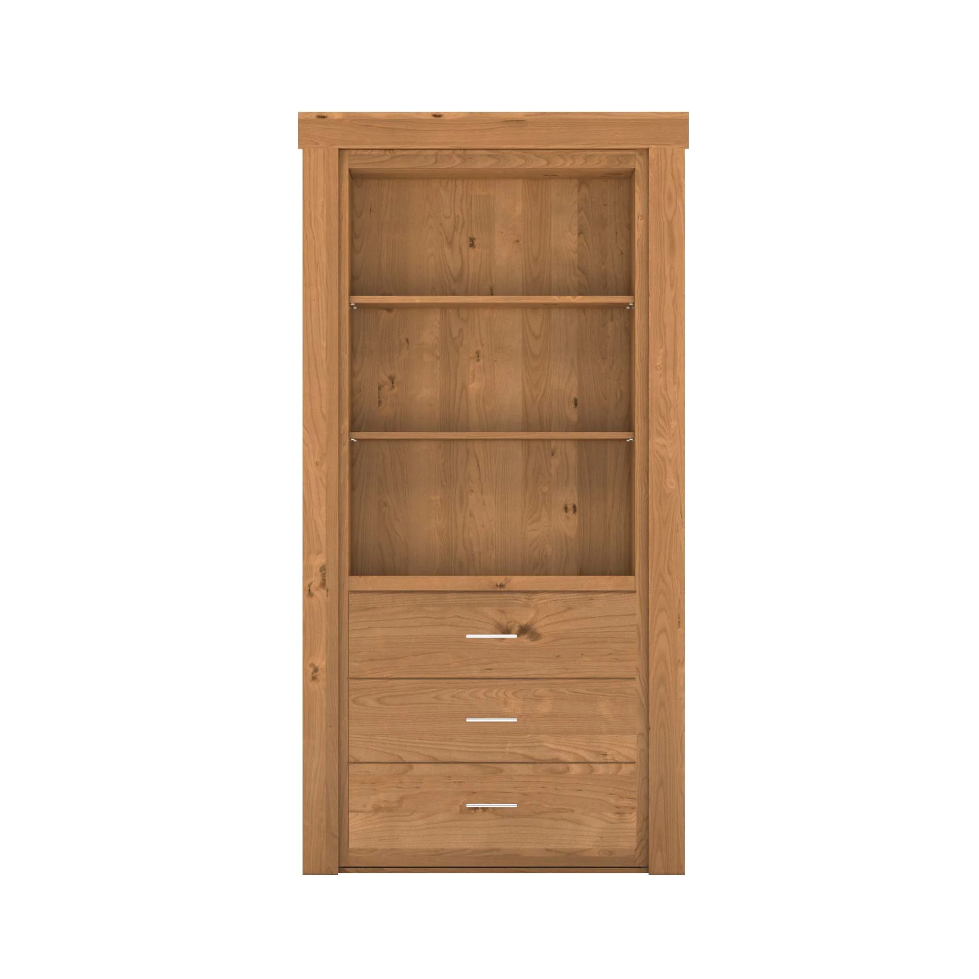 Hidden Flush Mount Knotty Alder Dresser Door - Image 4