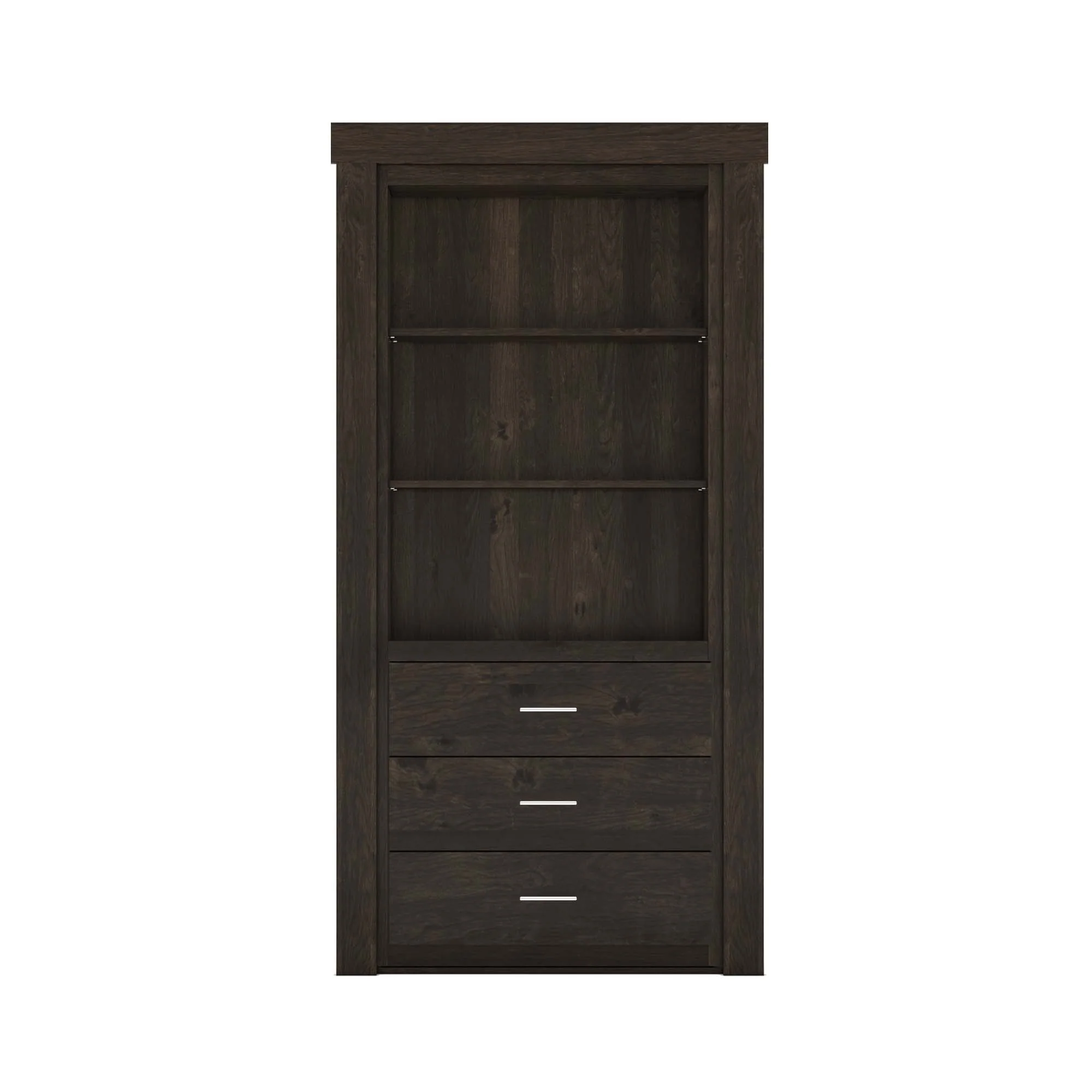 Hidden Flush Mount Knotty Alder Dresser Door - Image 5