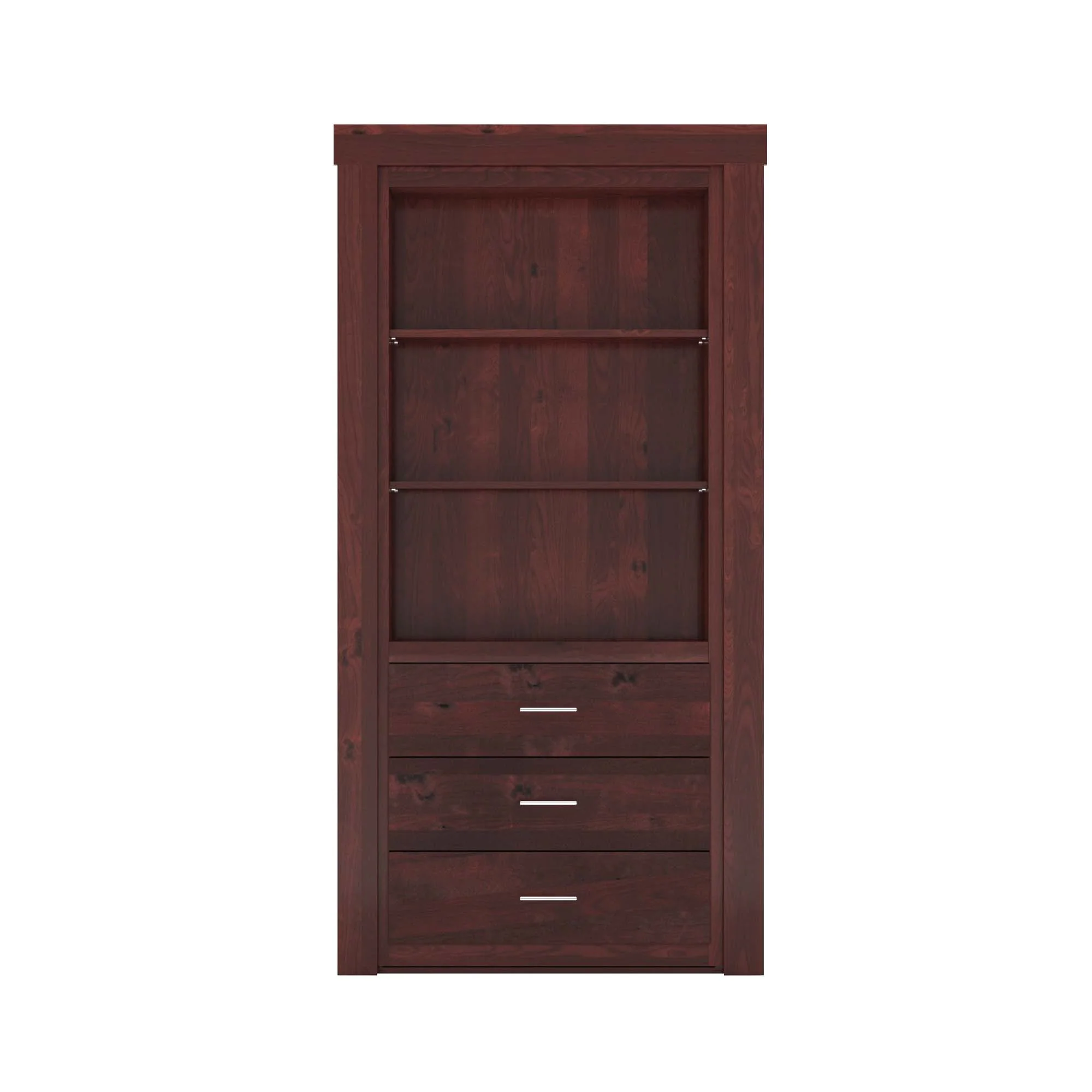 Hidden Flush Mount Knotty Alder Dresser Door - Image 6