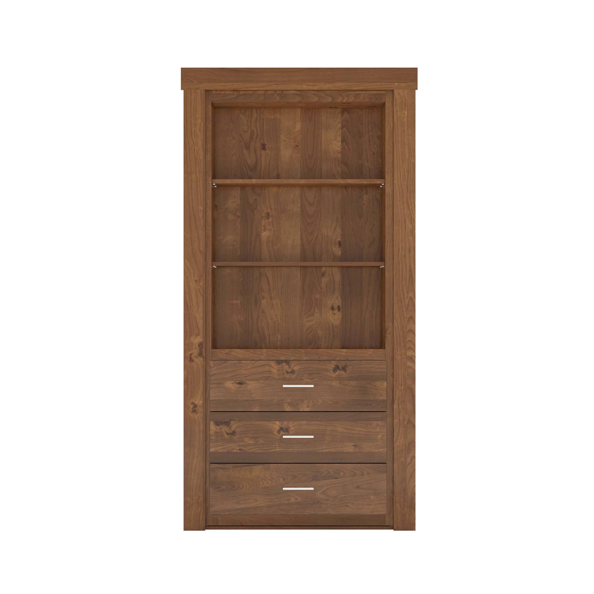 Hidden Flush Mount Knotty Alder Dresser Door - Image 7