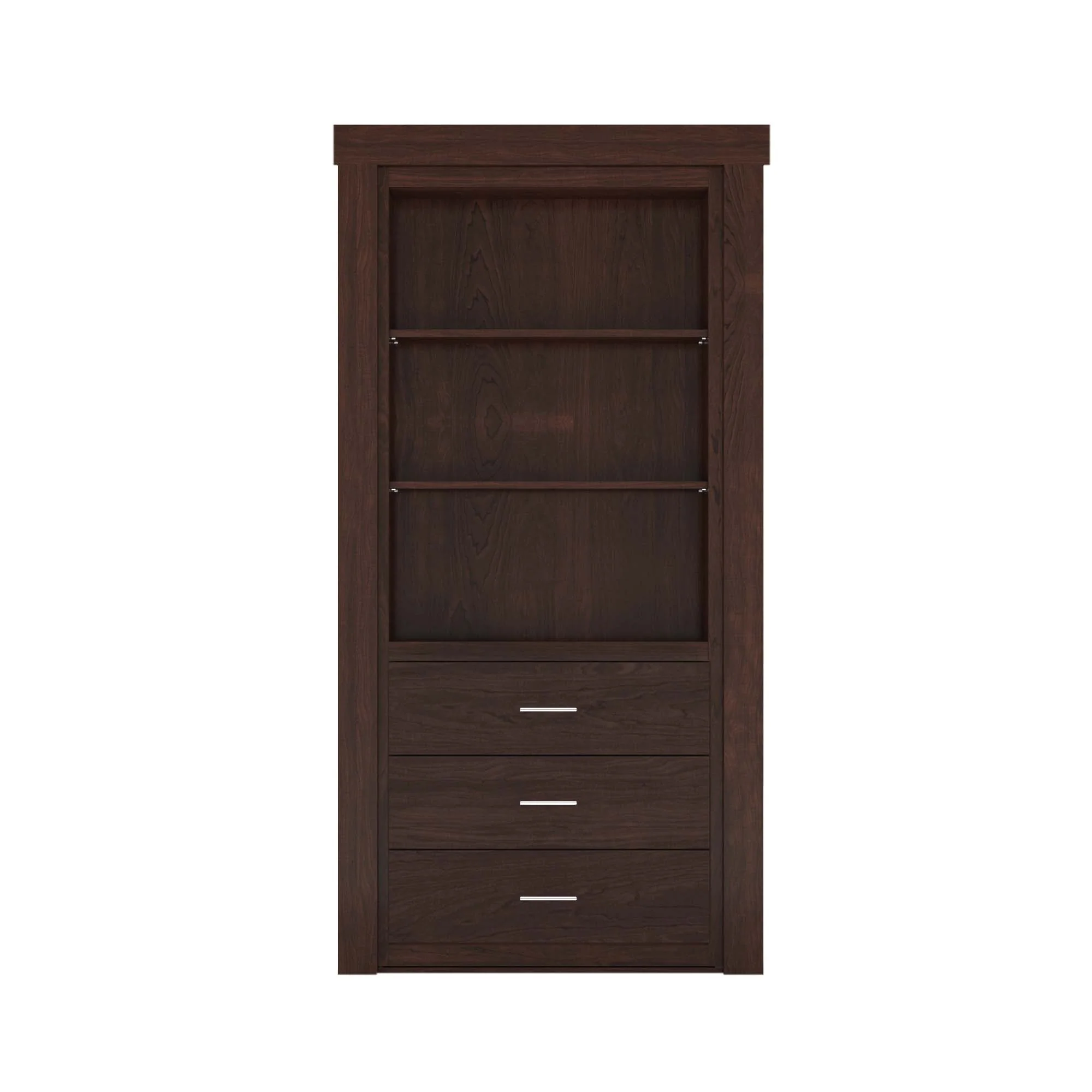 Hidden Flush Mount Maple Dresser Door - Image 5