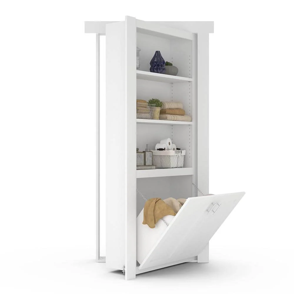 Hidden Flush Mount Paint Grade Hamper Door - Image 2