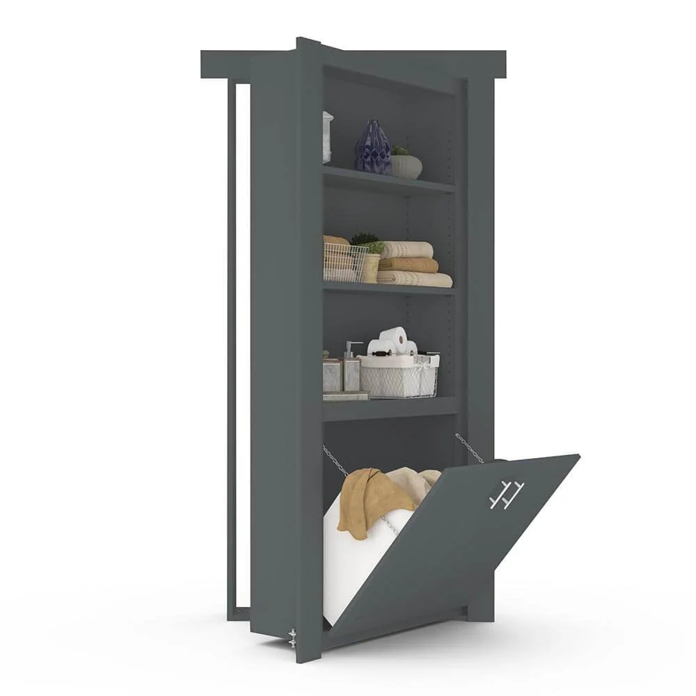 Hidden Flush Mount Paint Grade Hamper Door - Image 5