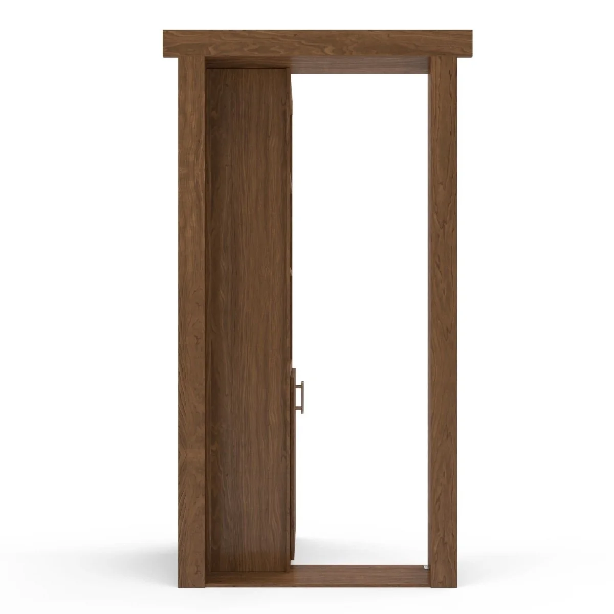 Hidden Flush Mount Maple Wine Rack Door - Image 12