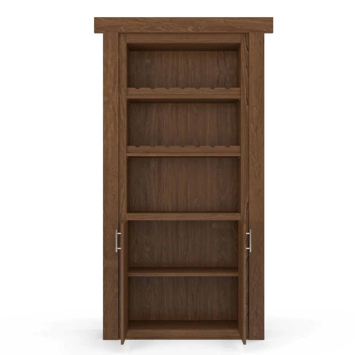 Hidden Flush Mount Maple Wine Rack Door - Image 9