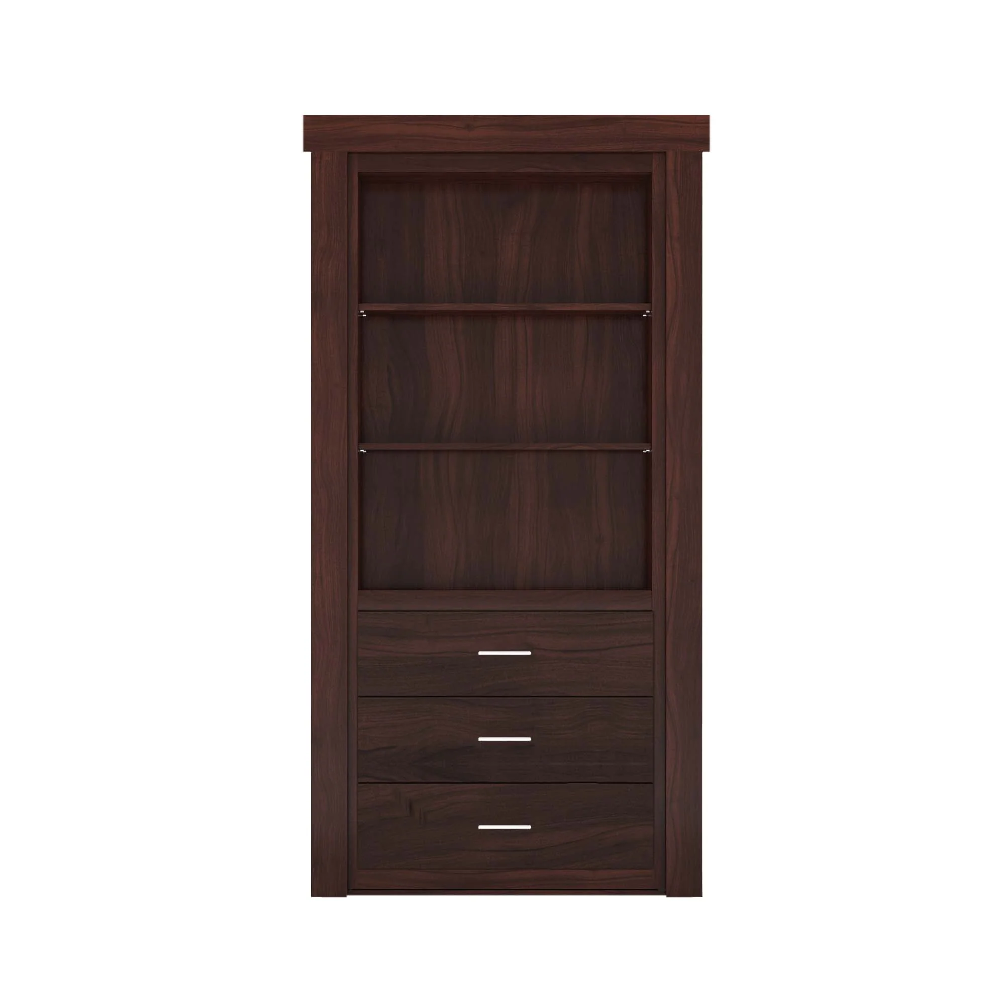 Hidden Flush Mount Walnut Dresser Door - Image 6
