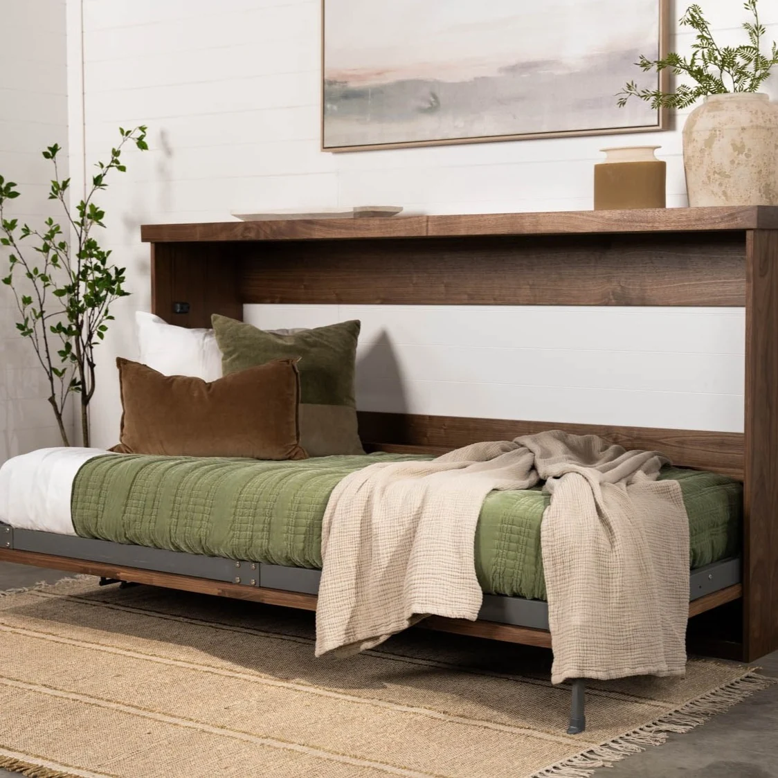 Twin XL Horizontal Murphy Bed (Unassembled) - Image 6