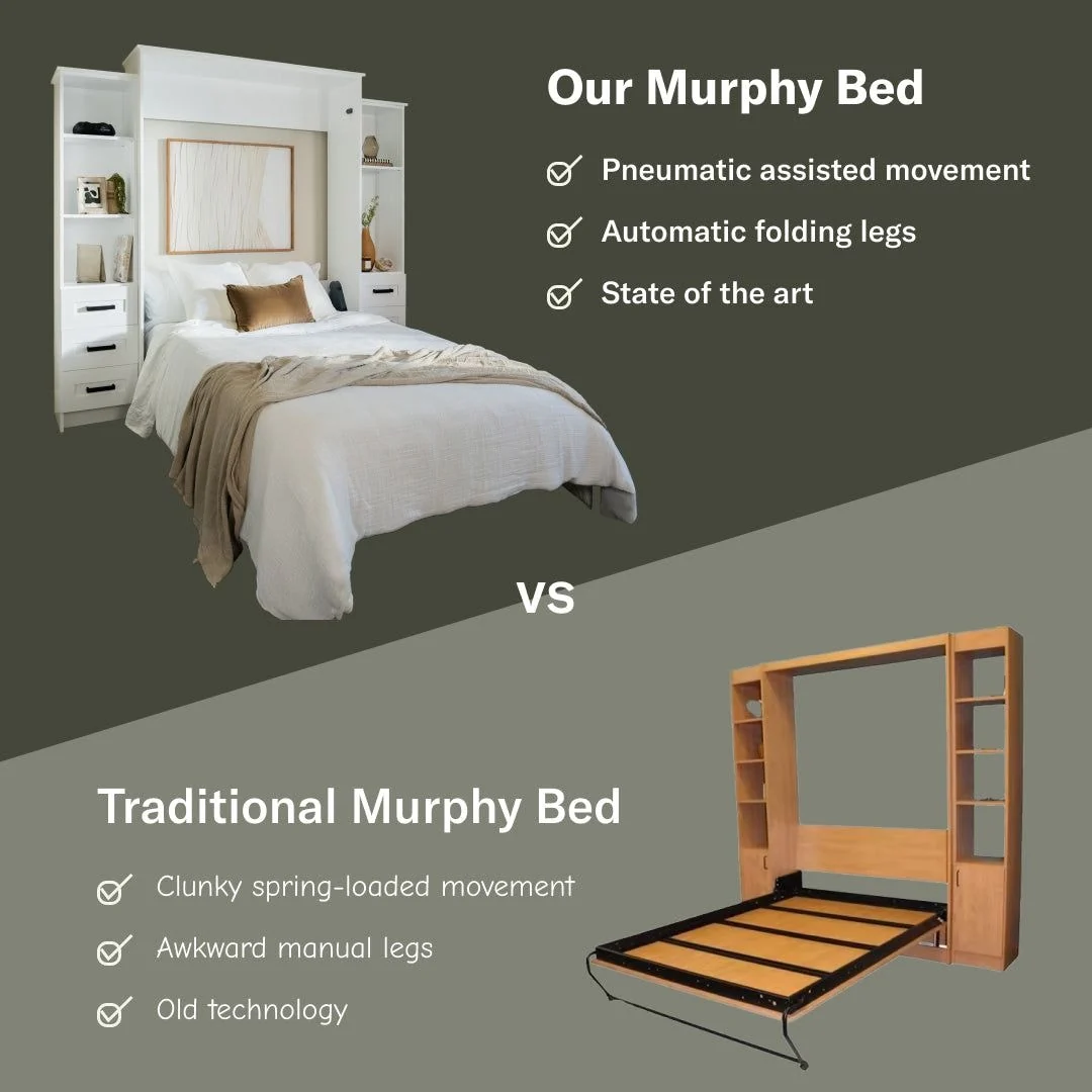Twin XL Horizontal Murphy Bed (Unassembled) - Image 9