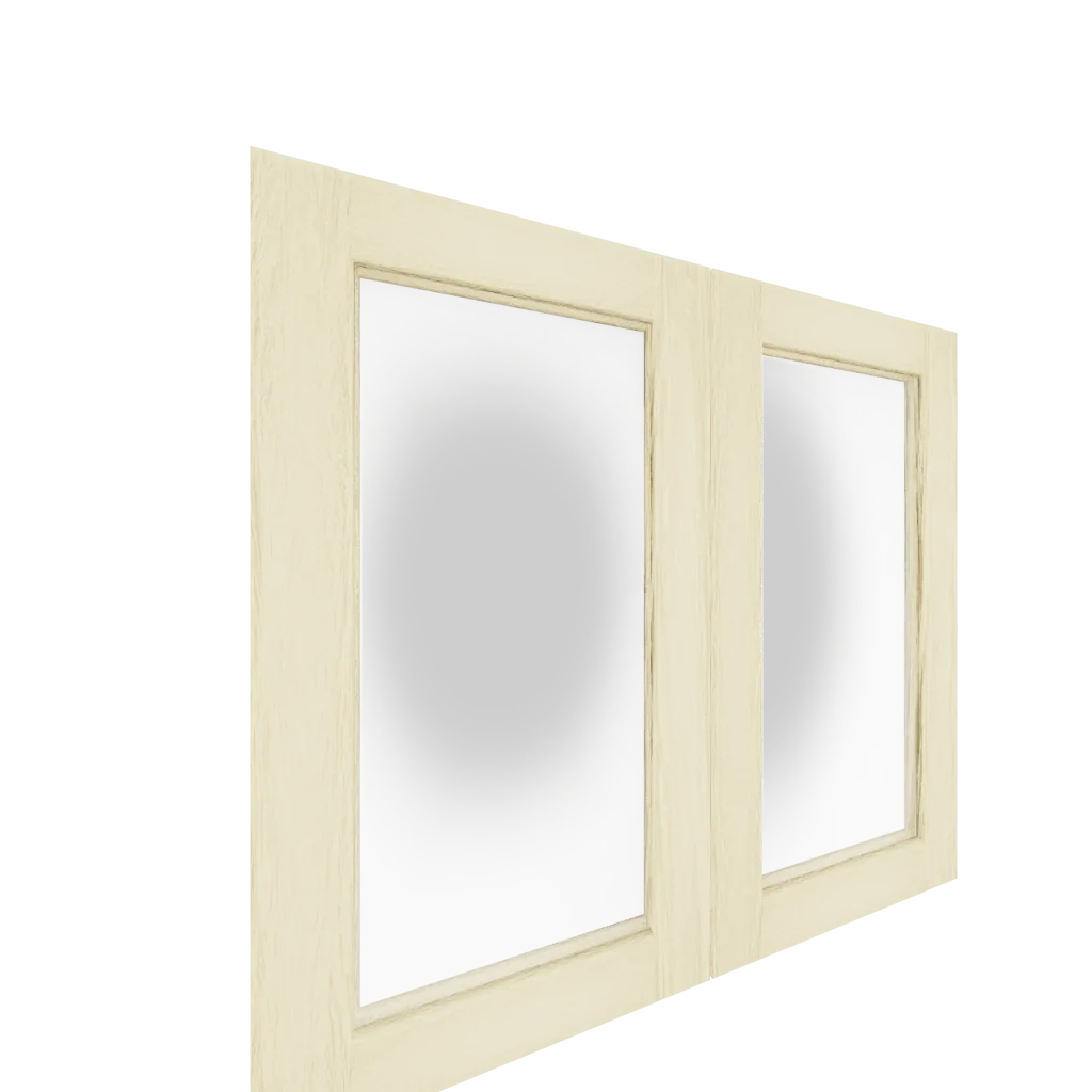Lower Glass Panel Cabinet Door (White Oak) (Single Door) - Image 2