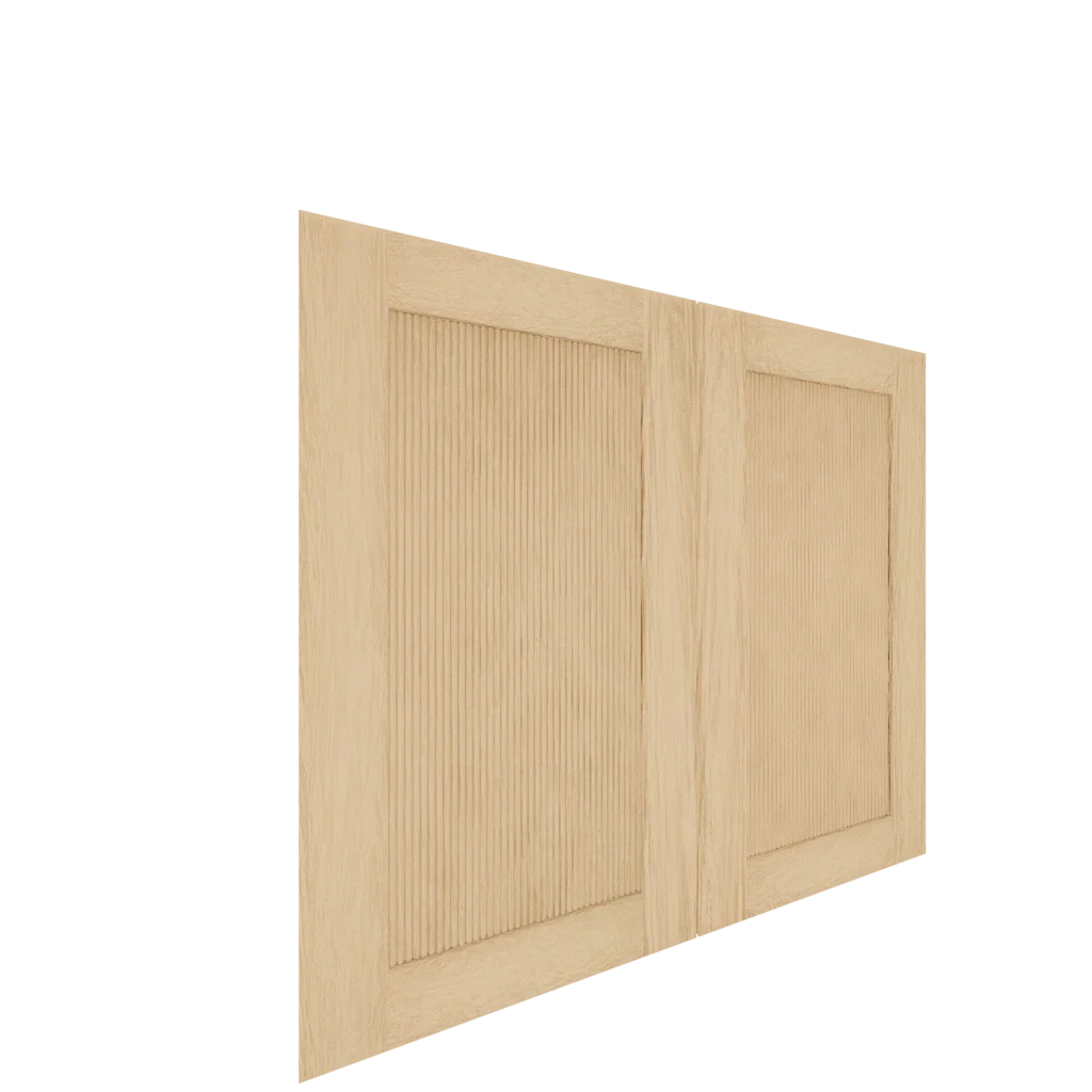 Lower Inset Shaker Cabinet Door (White Oak) (Single Door)