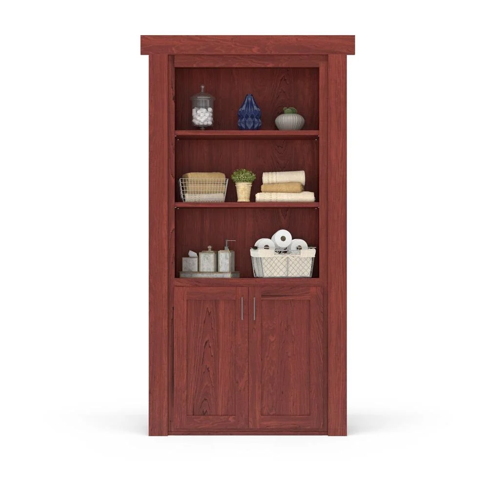 Hidden Flush Mount Maple Hamper Door - Image 9