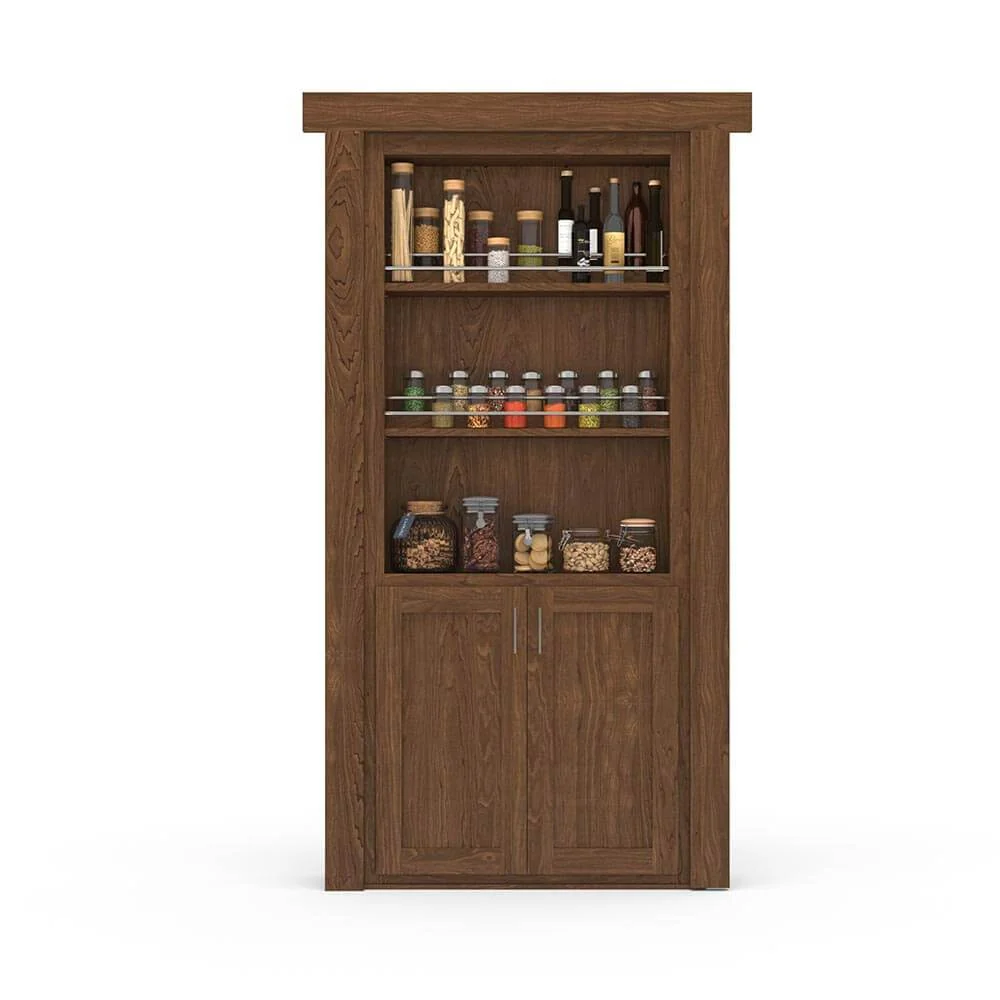 Hidden Flush Mount Maple Spice Rack Door - Image 10
