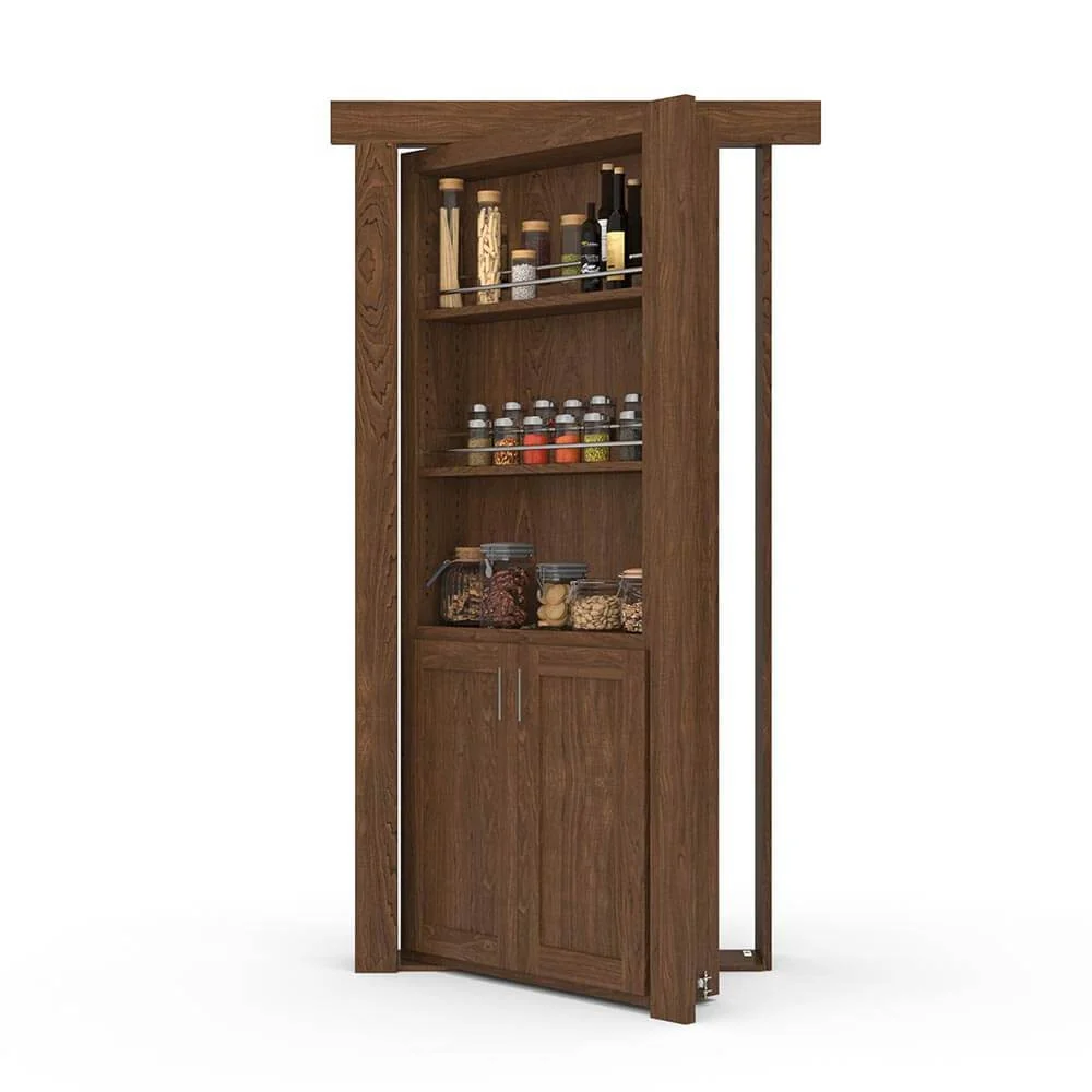 Hidden Flush Mount Maple Spice Rack Door - Image 5