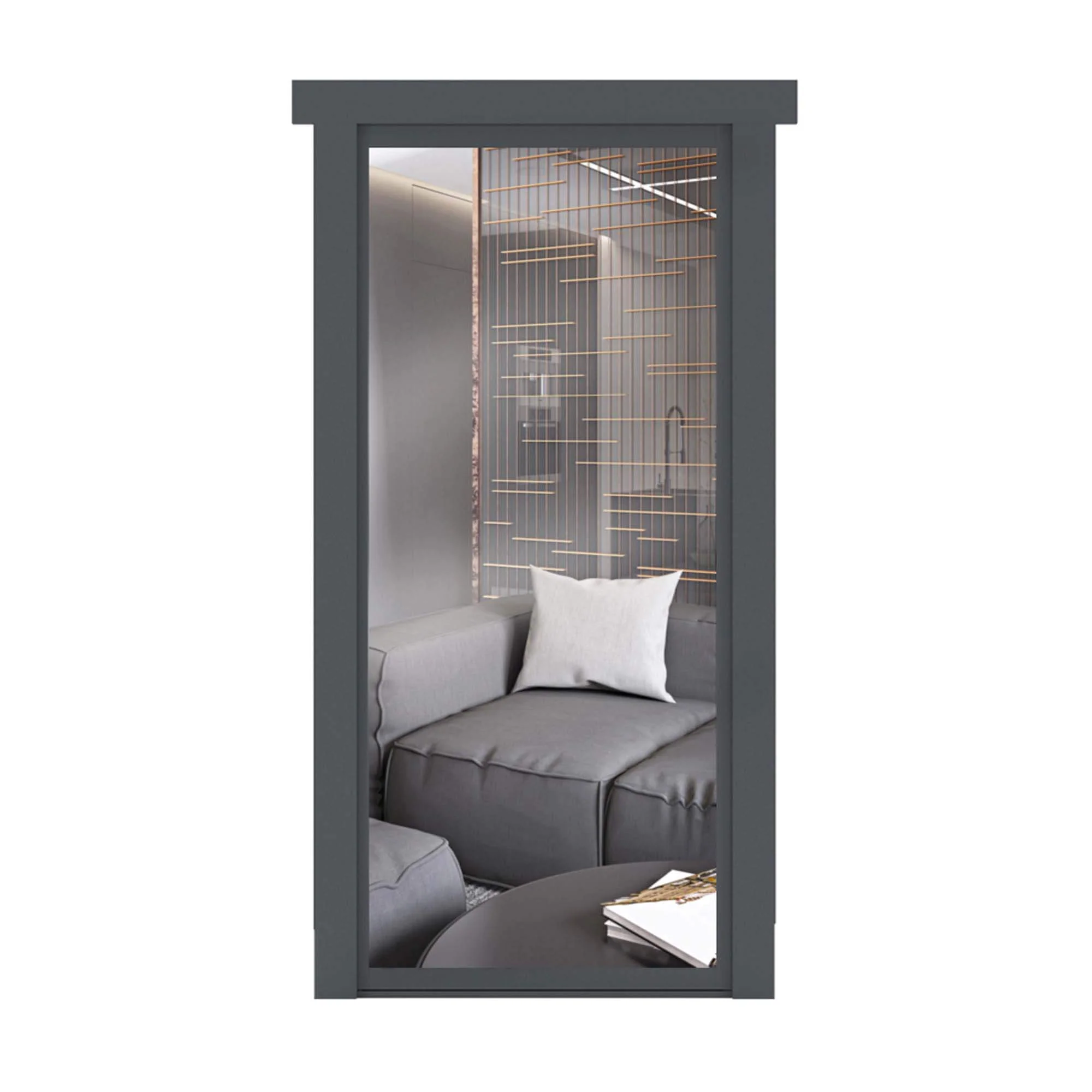 Mirror Gun Cabinet Door - Image 3