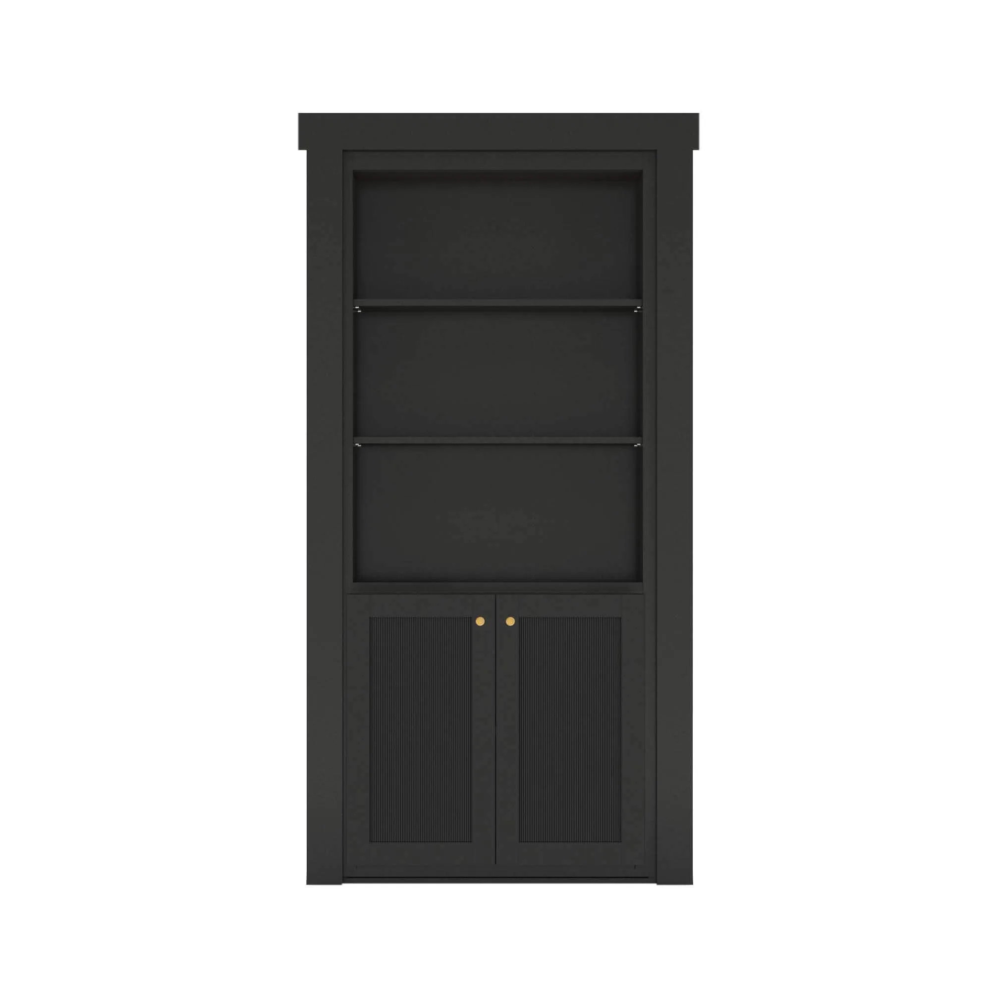 Mid-Century Murphy Door (Reeded Bookcase Door) - Image 9