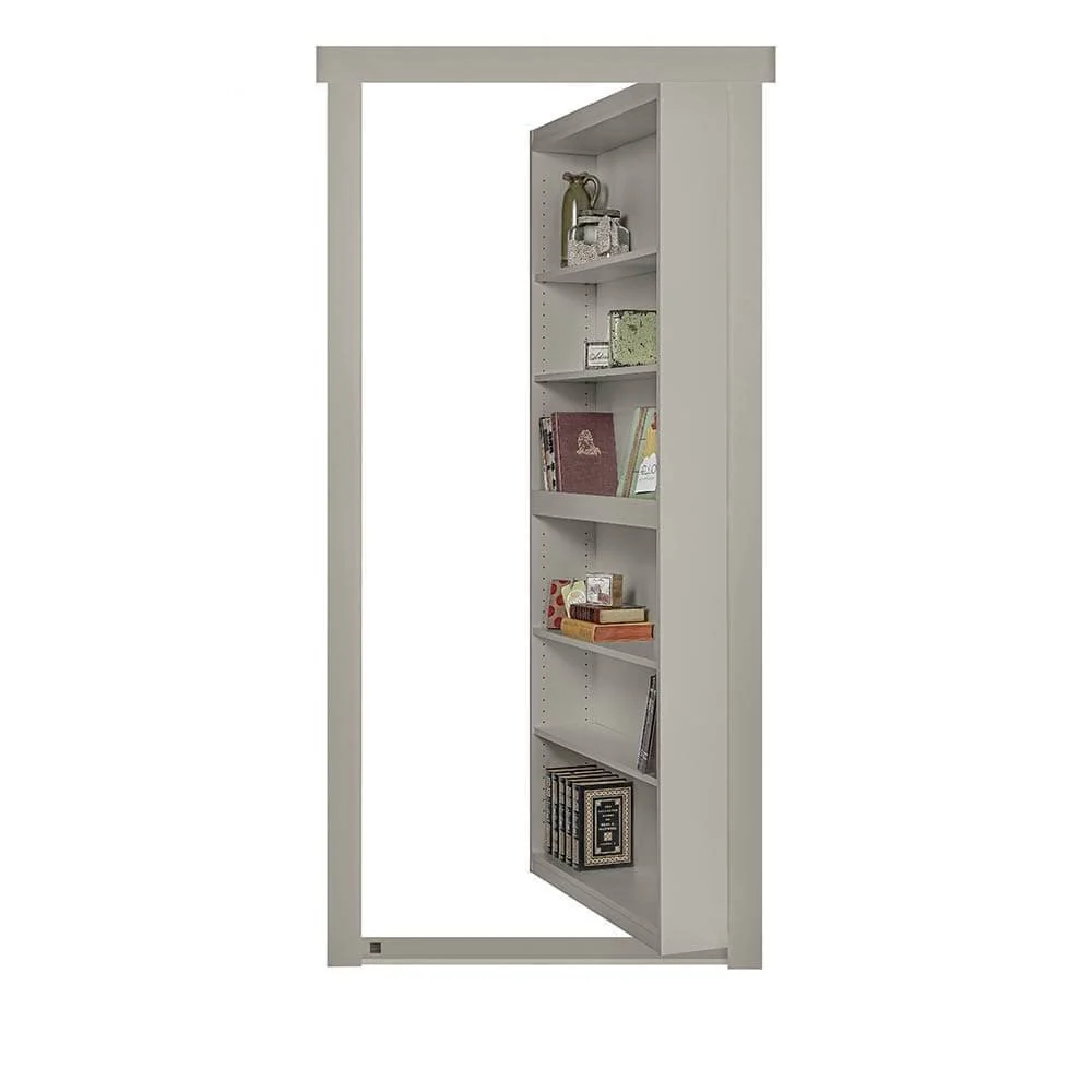 Assembled Flush Mount Paint Grade Hidden Bookcase Door - Image 4