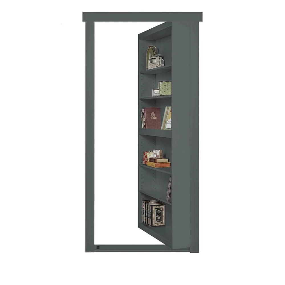 Assembled Flush Mount Paint Grade Hidden Bookcase Door - Image 5
