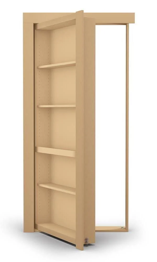 Assembled Flush Mount Paint Grade Hidden Bookcase Door - Image 6