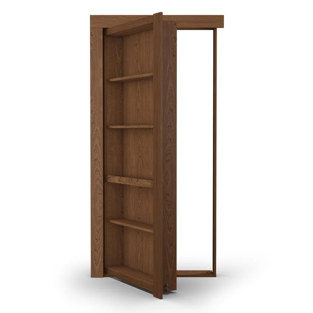 Single Flush Mount Maple Hidden Bookcase Door - Image 10