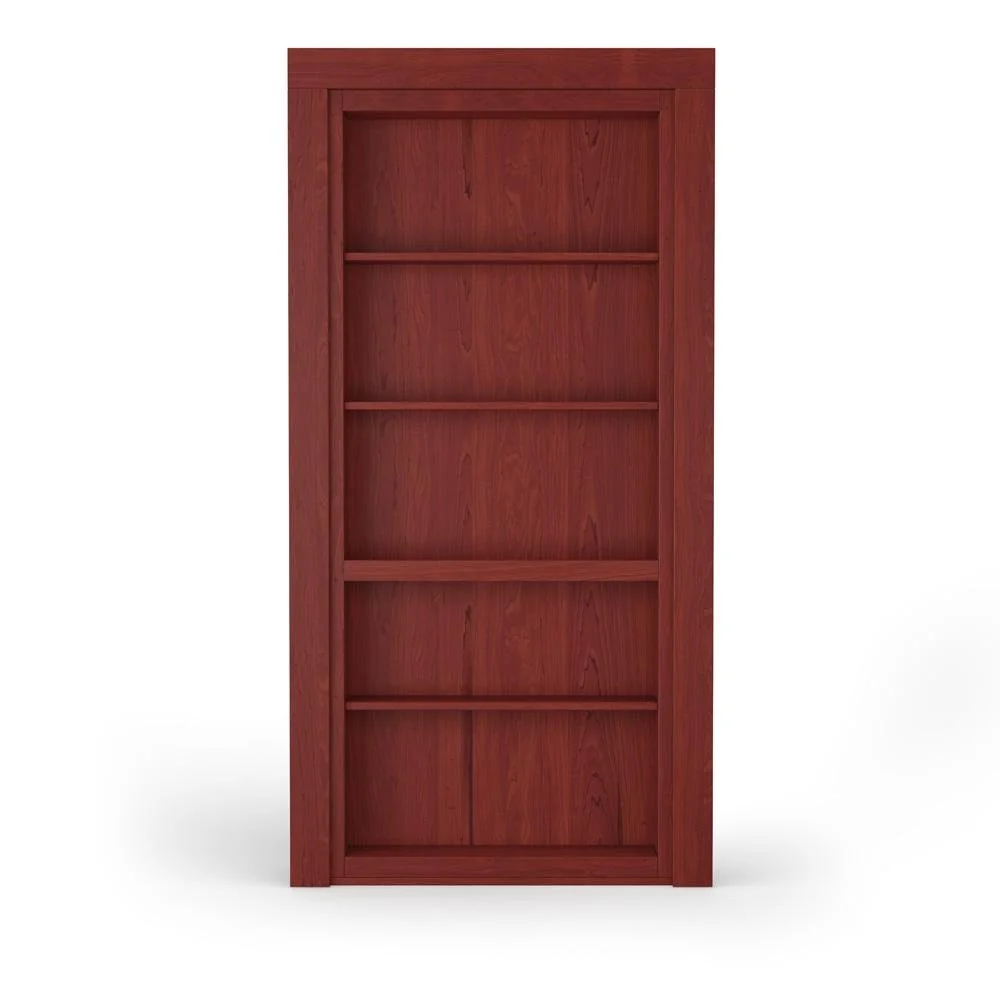 Single Flush Mount Maple Hidden Bookcase Door - Image 12