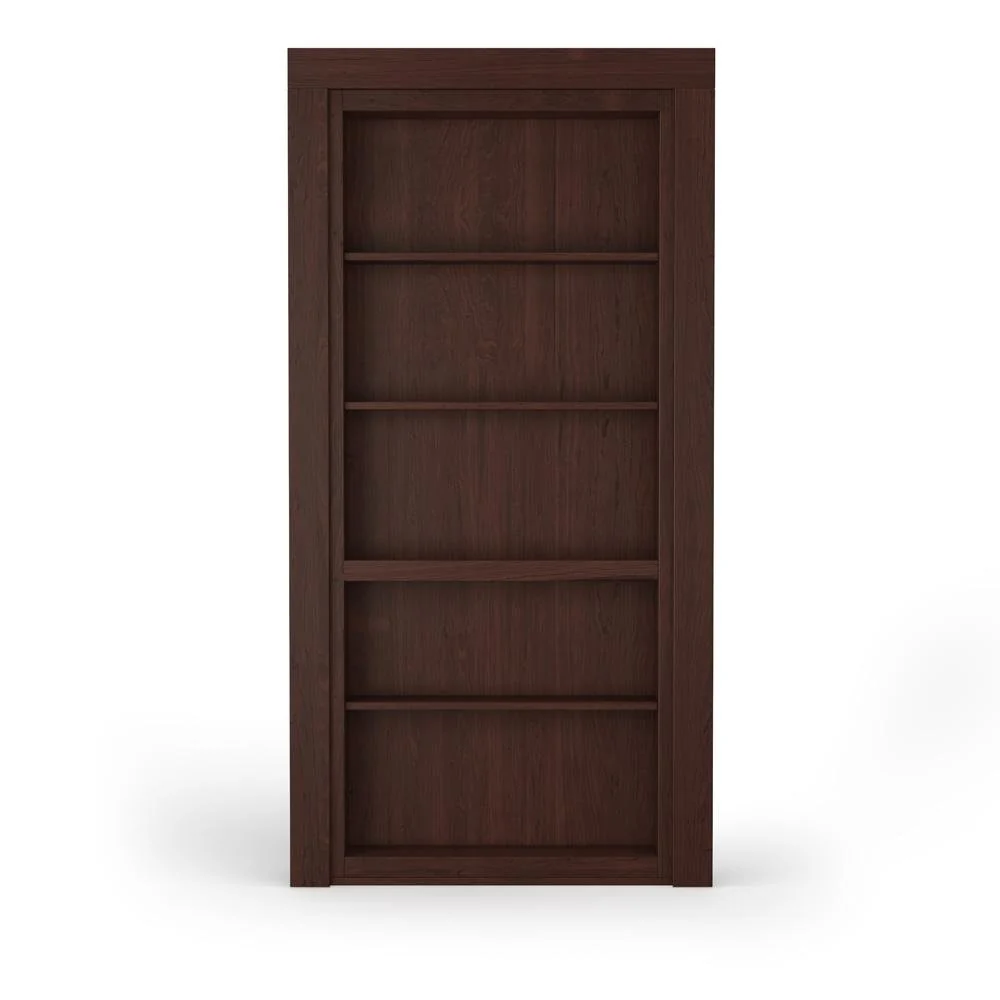 Single Flush Mount Maple Hidden Bookcase Door - Image 14