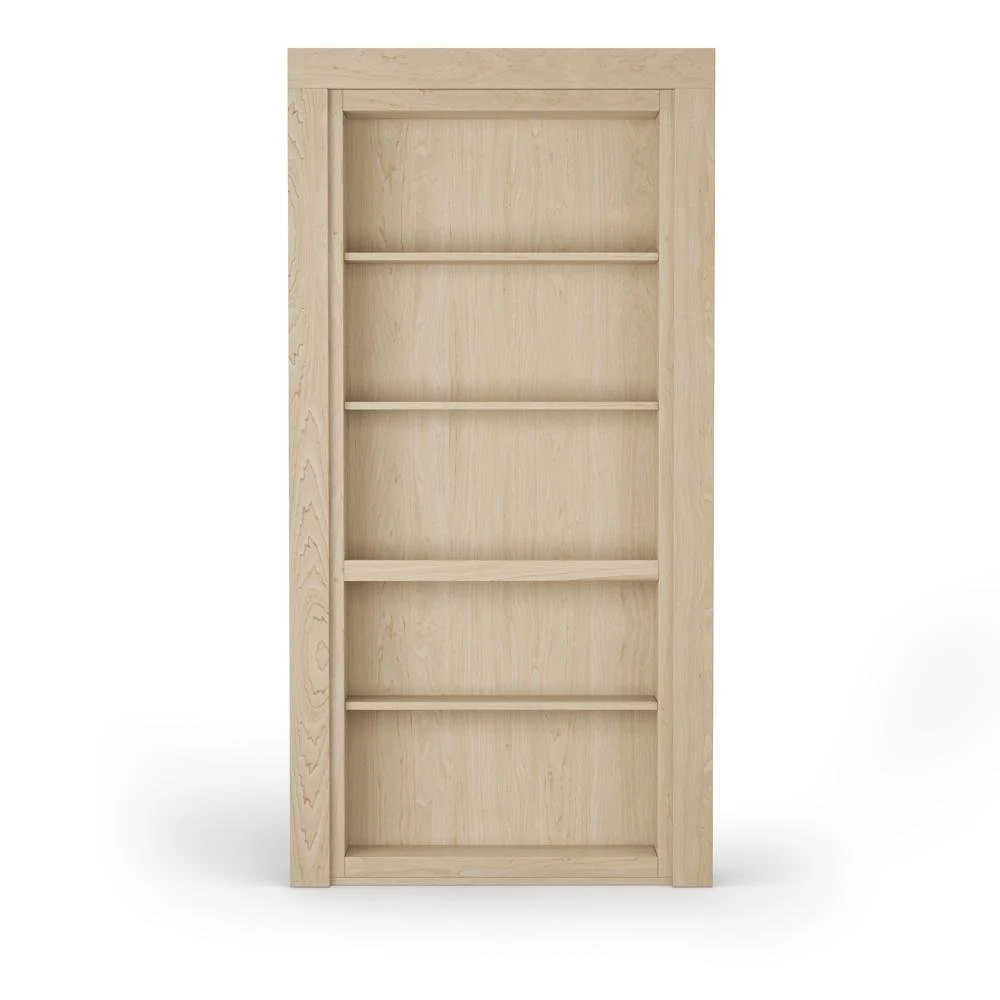 Single Flush Mount Maple Hidden Bookcase Door - Image 16