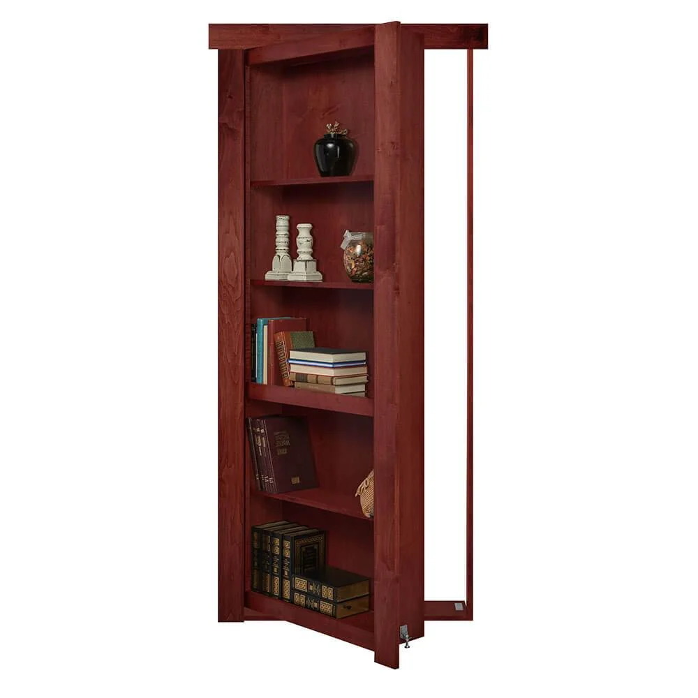 Single Flush Mount Maple Hidden Bookcase Door - Image 4