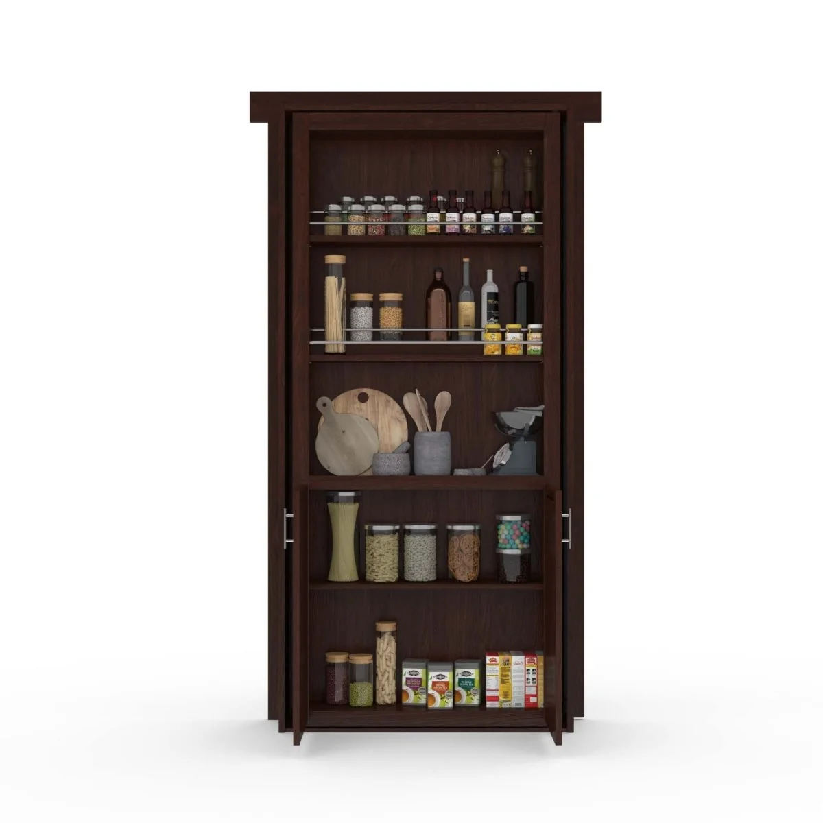Hidden Flush Mount Maple Pantry Door - Image 11