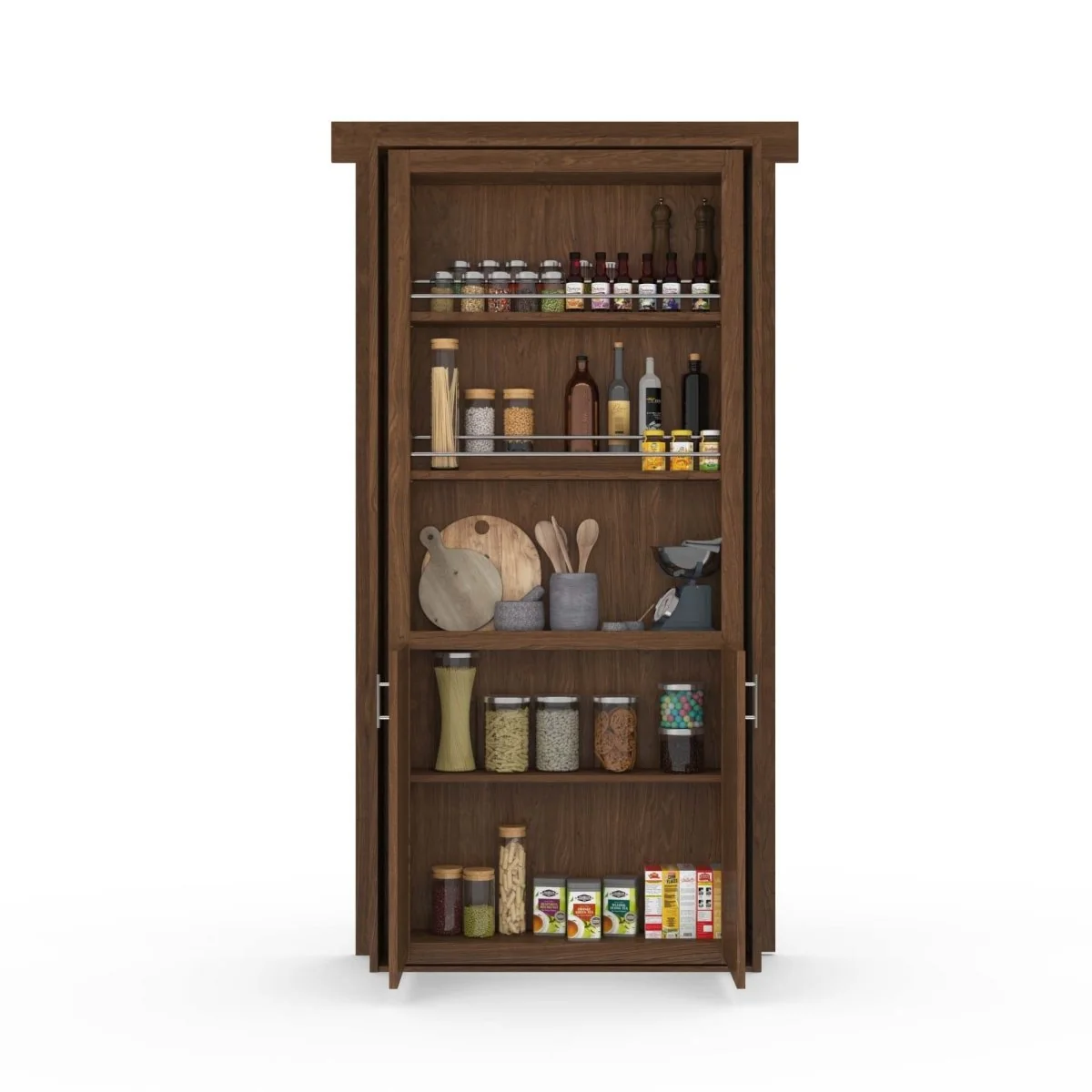 Hidden Flush Mount Maple Pantry Door - Image 7