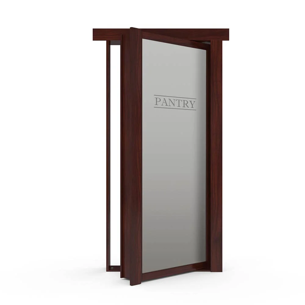 Hidden Flush Mount Walnut Pantry Door - Image 3
