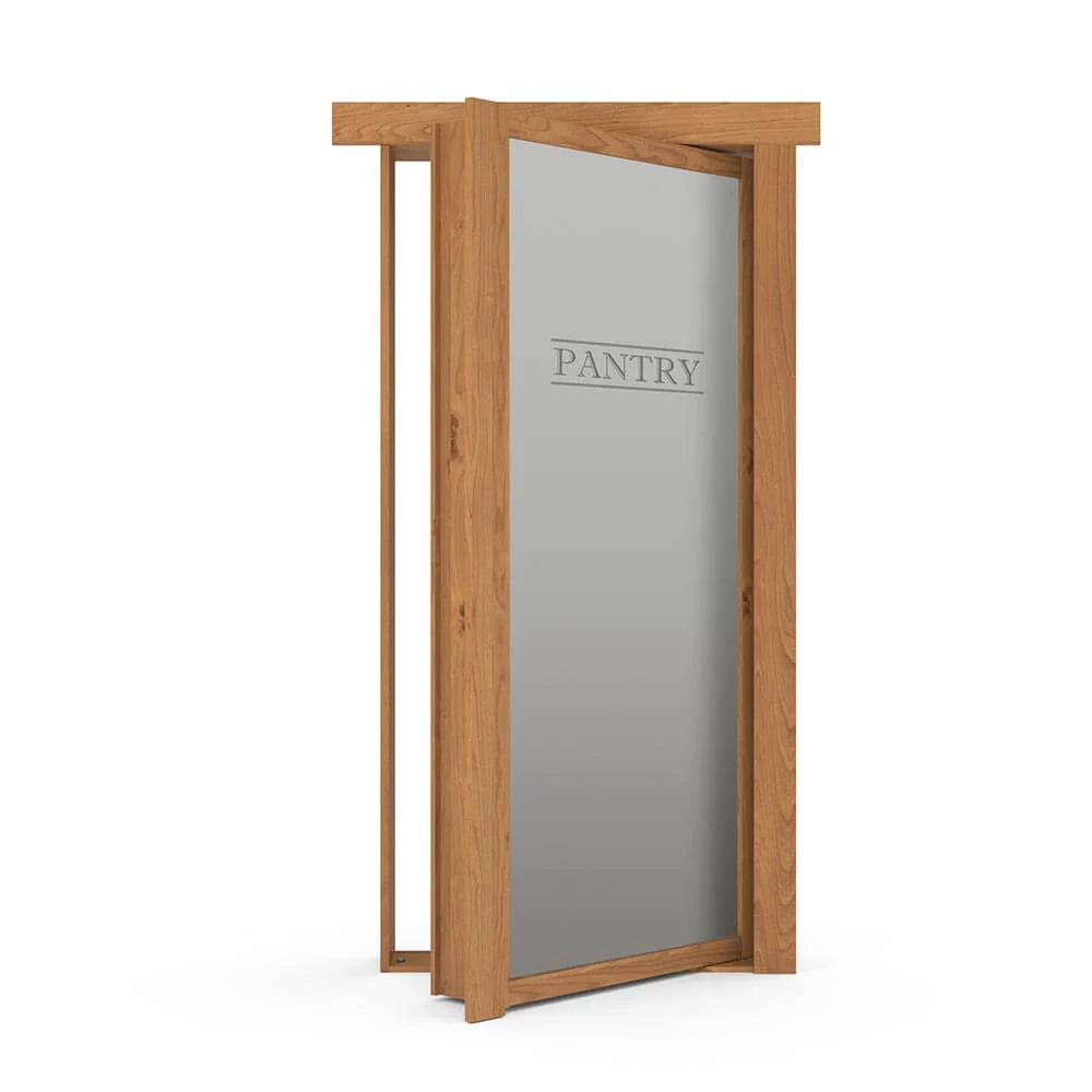 Hidden Flush Mount Knotty Alder Pantry Door - Image 2