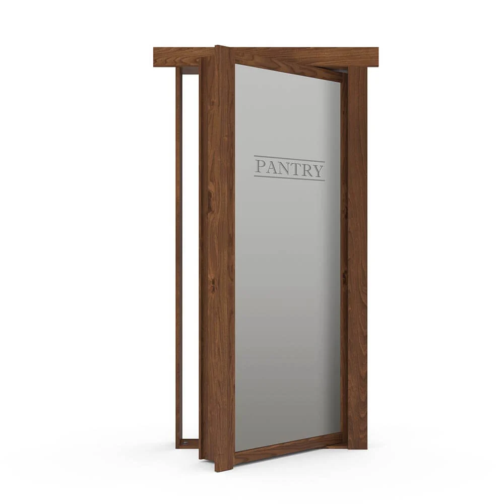 Hidden Flush Mount Knotty Alder Pantry Door - Image 3