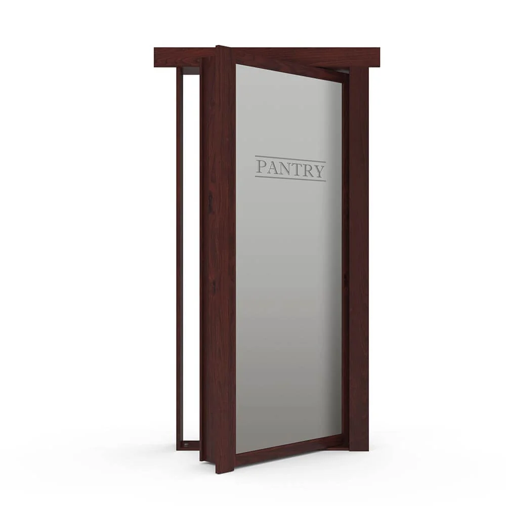 Hidden Flush Mount Knotty Alder Pantry Door - Image 4