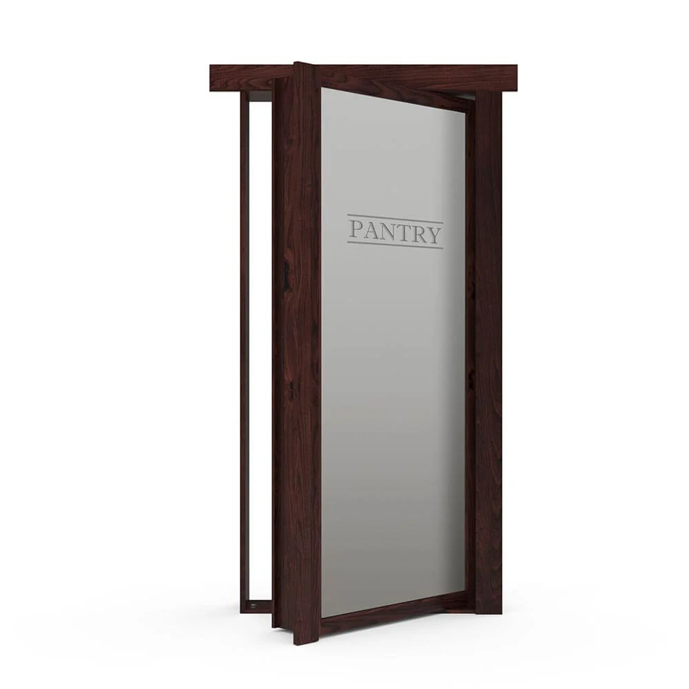 Hidden Flush Mount Knotty Alder Pantry Door - Image 5