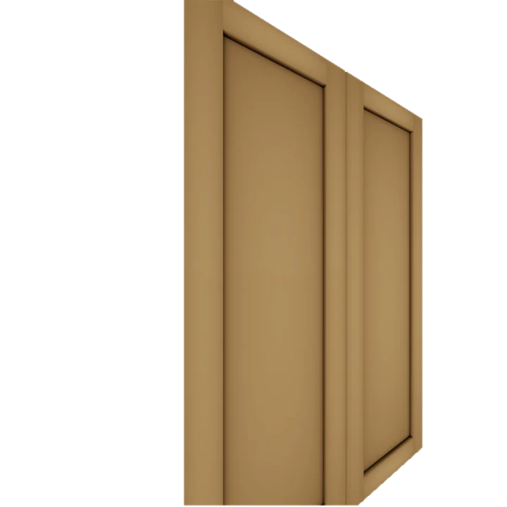 Upper Inset Shaker Cabinet Door (Single Door) (Paint Grade) - Image 4